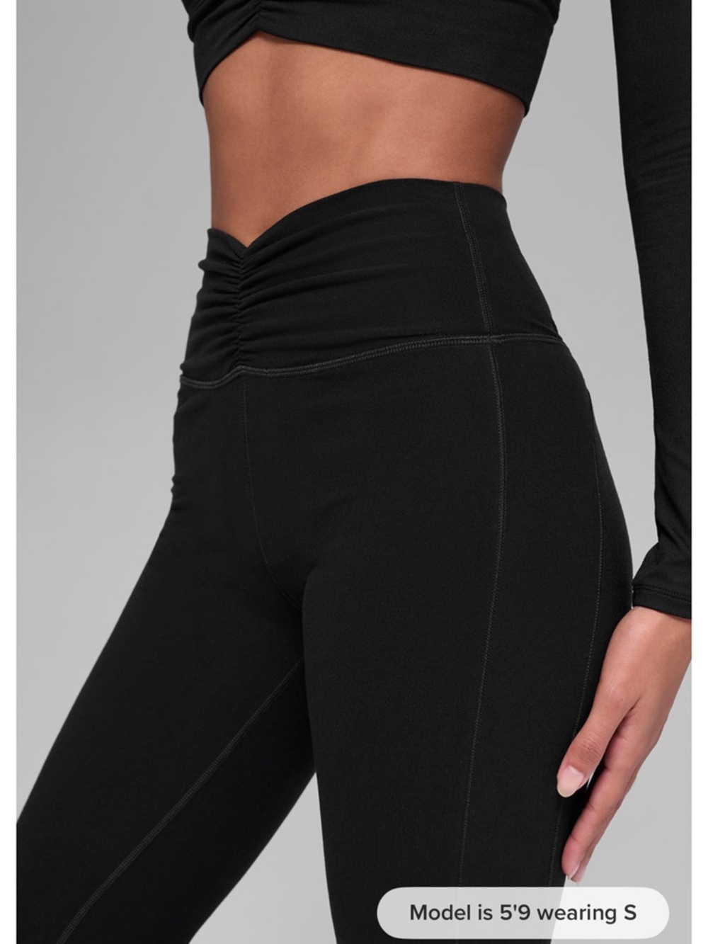 Alo Yoga Alosoft Intuition High-Waist Bootcut - Black - Picture 8 of 9